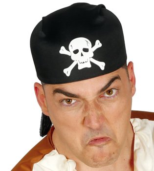 Akcesoria Pirata - Kapelusz - chusta z czaszką