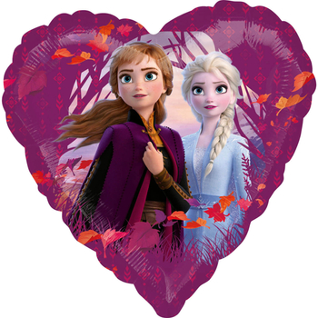 Balon foliowy 17" Frozen 2 Kraina Lodu - Anna i Elsa serce
