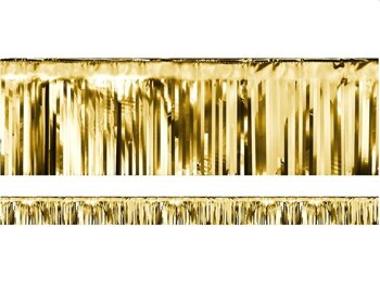 Kurtyna dekoracyjna 19x400cm - złota