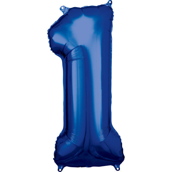 Balon foliowy 34" niebieski Numer 1