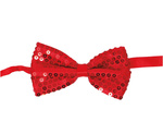 Muszka Sylwestrowa w cekiny czerwona