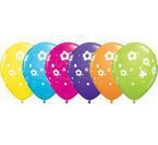Balon 11" z nadrukiem kwiatki 1 sztuka