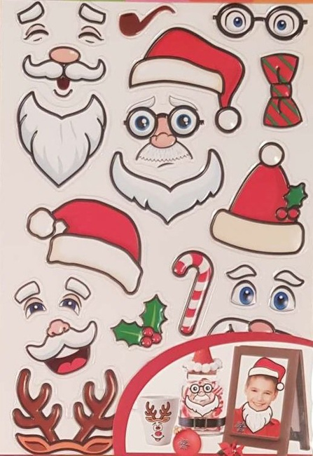 Naklejki świąteczne humorystyczne 4 rodzaje