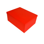 Pudełko ozdobne prostokątne 11101947 - czerwone gładkie