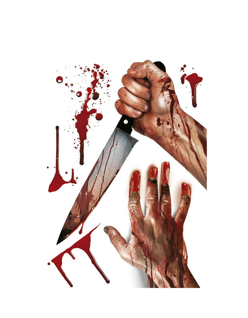 Naklejka na okno - Krwawa rzeź