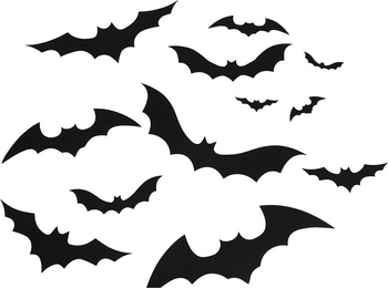 Nietoperze dekoracyjne 8 - 30cm 12 sztuk