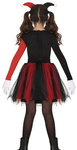 Kostium dziecięcy "Harley Quinn" black-red bluzka spódniczka