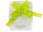 Wstążka ściągana 1cm jasno zielona 50 sztuk