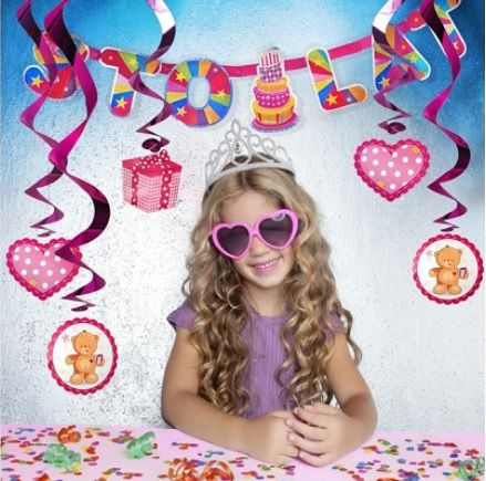 Świderki Misiowe Różowe 60 cm 5 sztuk