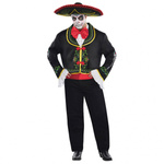 Kostium męski "Kościotrup Day of the Dead" + kapelusz