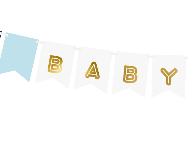Baby Shower - Baner Baby Boy niebieski 160cm