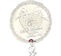 Balon Foliowy 18" "Ślub - Wedding Wishes"