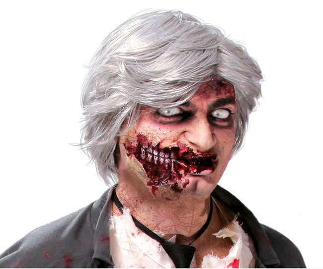 Peruka męska "Dziadek" siwa