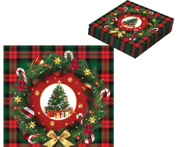 Choinka świąteczna - Serwetki 33cm 20 sztuk