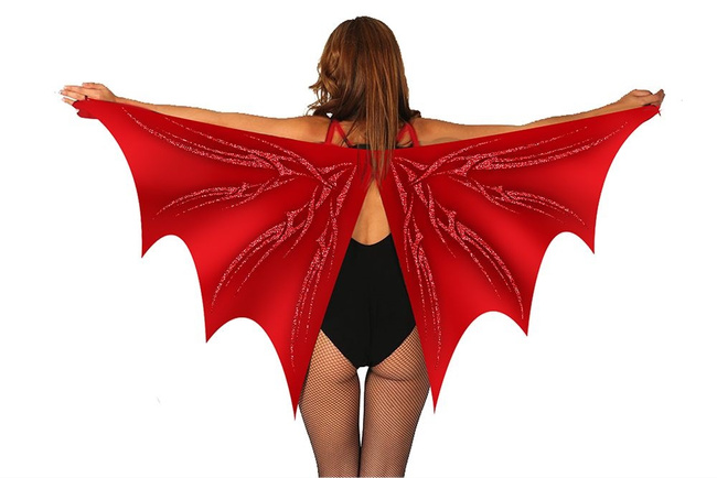 Peleryna diabła, czerwona 160x70cm