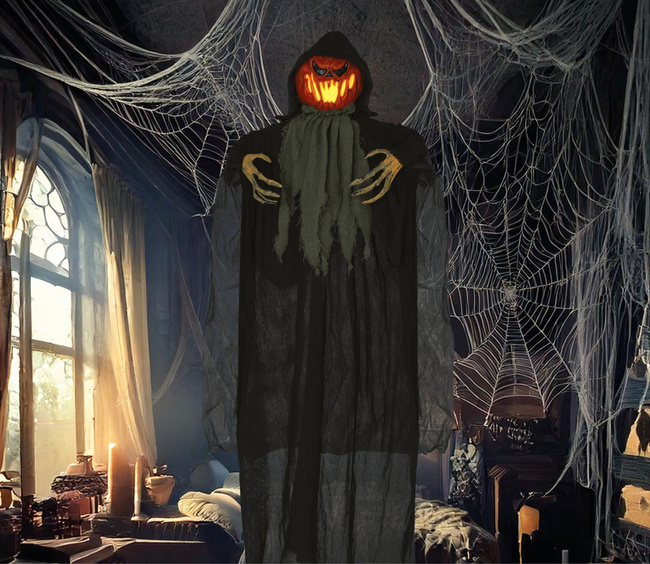 Wiszący duch dynia LED 120cm