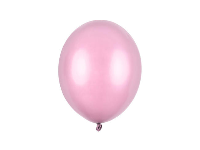 Balony Bel 14" metalik różowy PINK 100 szt.