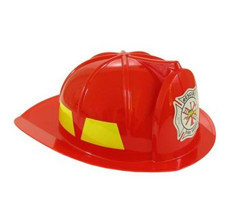 Kask dziecięcy - Strażak czerwony