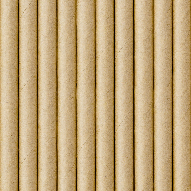 Słomki papierowe "Naturalne" kraft 10 sztuk