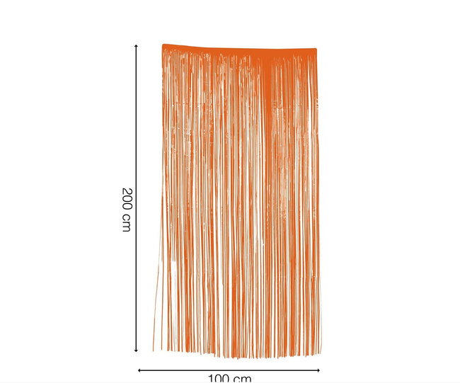 Kurtyna dekoracyjna 100 cm - pomarańczowa