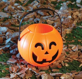 Wiaderko plastikowe na słodycze "Dynia" 10 cm