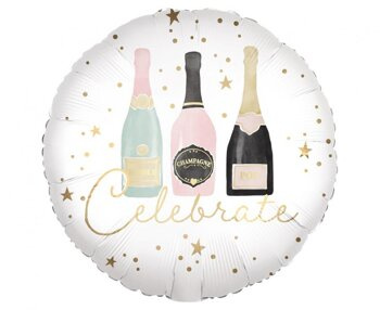Balon foliowy 18" Butelki Szampana Celebrate