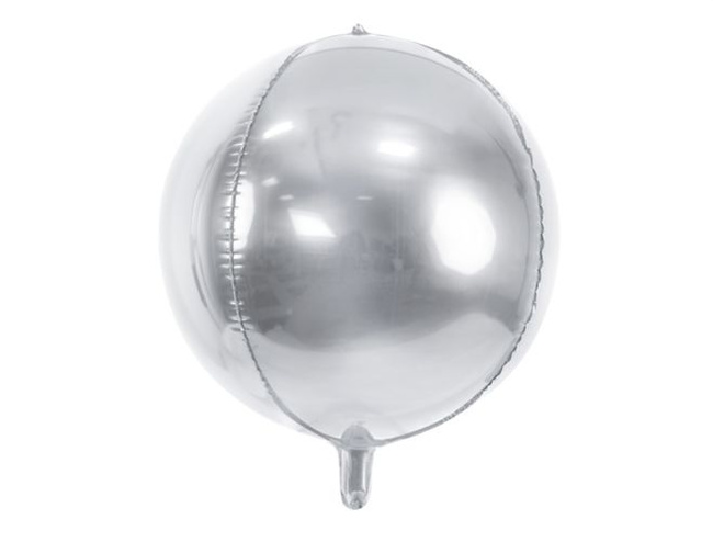 Balon foliowy 33" Kula - srebrna