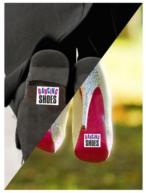 Naklejki na buty DANCING SHOES 2 sztuki