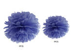 Pompon bibułowy 25cm - niebieski granatowy