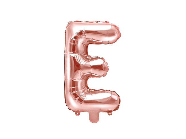 Balon foliowy 14" pudrowy róż Litera E
