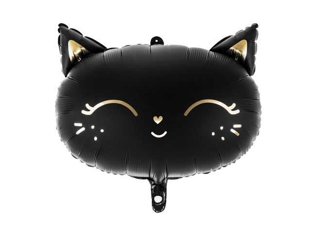 Balon foliowy 18" Kotek czarny - głowa