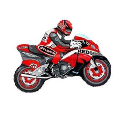 Balon foliowy 24" "Motor ścigacz" czerwony