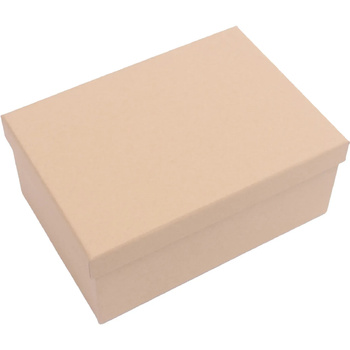 Pudełko ozdobne prostokątne 11101954 - beżowe