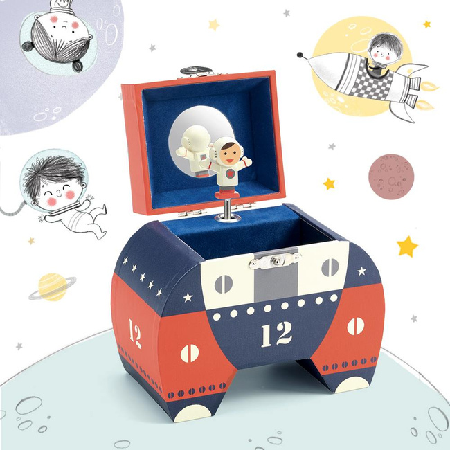 Szkatułka z pozytywką - Astronauta