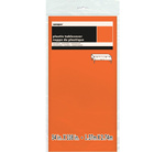 Pomarańczowy jednokolorowy obrus foliowy 137cm x 274cm