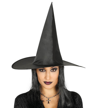 Kapelusz wiedźma z włosami