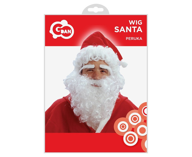 Peruka Mikołaja z brodą
