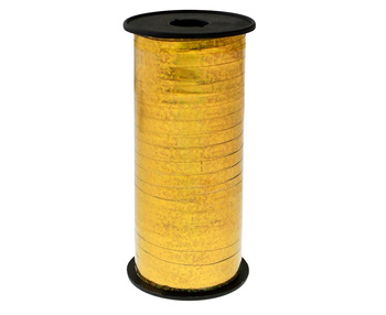 Wstążka ozdobna 5mm x 92m holograficzna złota