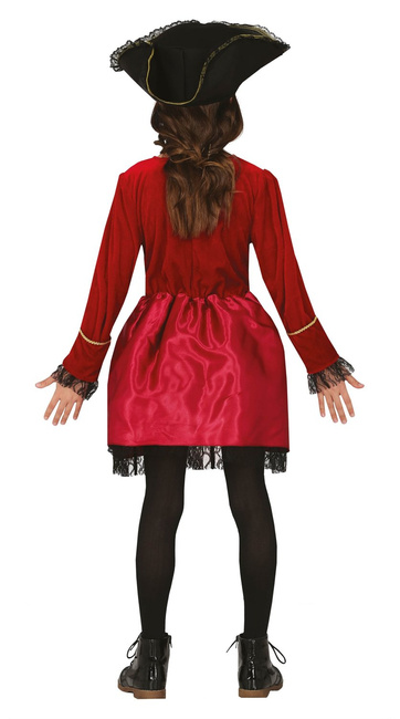 Kostium Dziecięcy "Piratka" czerwona suknia