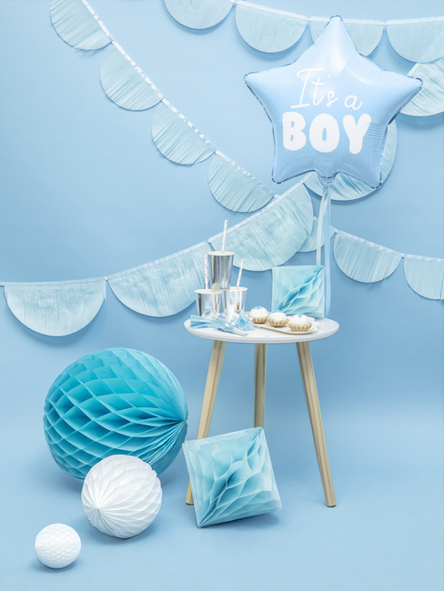 Balon foliowy 18" Gwiazdka błękitna "It's a BOY"