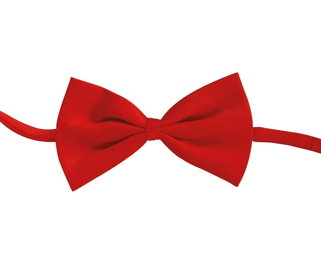 Muszka satynowa - czerwona