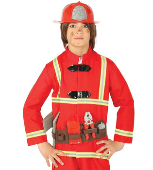 Akcesoria Strażaka: Kask + pas z akcesoriami