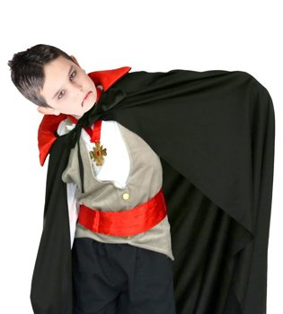 Kostium dziecięcy "Peleryna Wampira" czarna