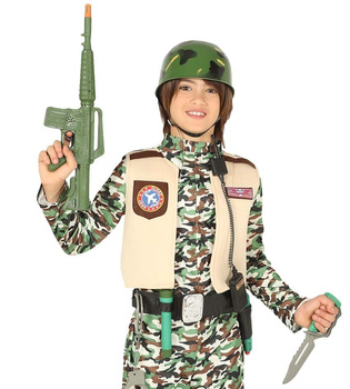 Akcesoria Żołnierza: Kask + pas z narzędziami