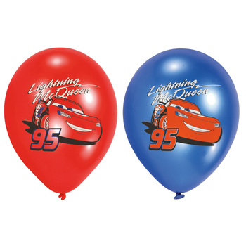Auta - Cars - Balony gumowe 11" 6 sztuk