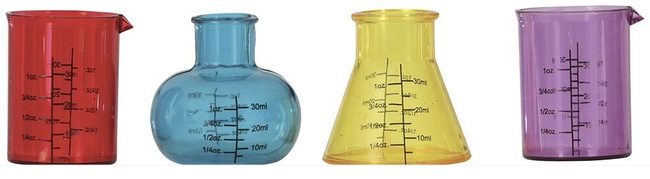 Kieliszki plastikowe probówka 30ml 4 sztuki