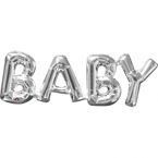 Balon foliowy 16' Srebrna Fraza Baby