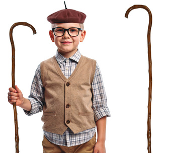 Laska dziadka dziecięca 65cm