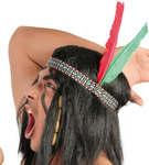 Opaska Indianina z piórkiem