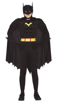 Kostium młodzieżowy "Czarny rycerz - Batman" muskularny